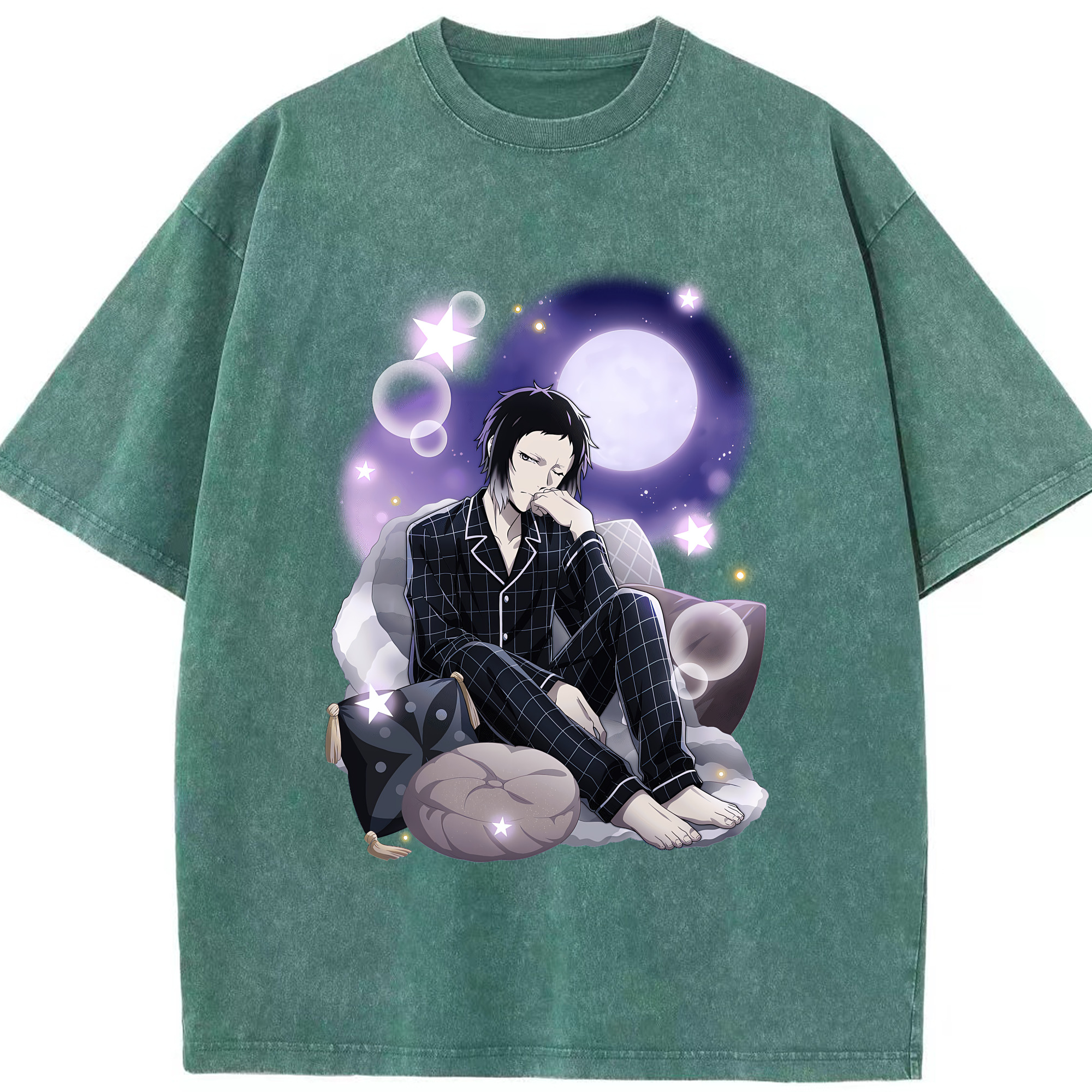 （画像用） 文豪ストレイドッグス Bungo Stray Dogs 綿100% ヴィンテージ風 半袖Tシャツ（フロントプリント）